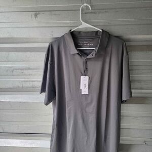 Mizzen + Main NWT XL Gray Phil Mickelson Polo Mens Stretch Golf Performance.